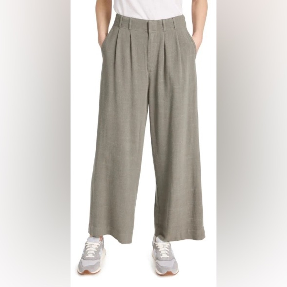 Z-Supply - Farah linen blend pants - Moss Grey - M